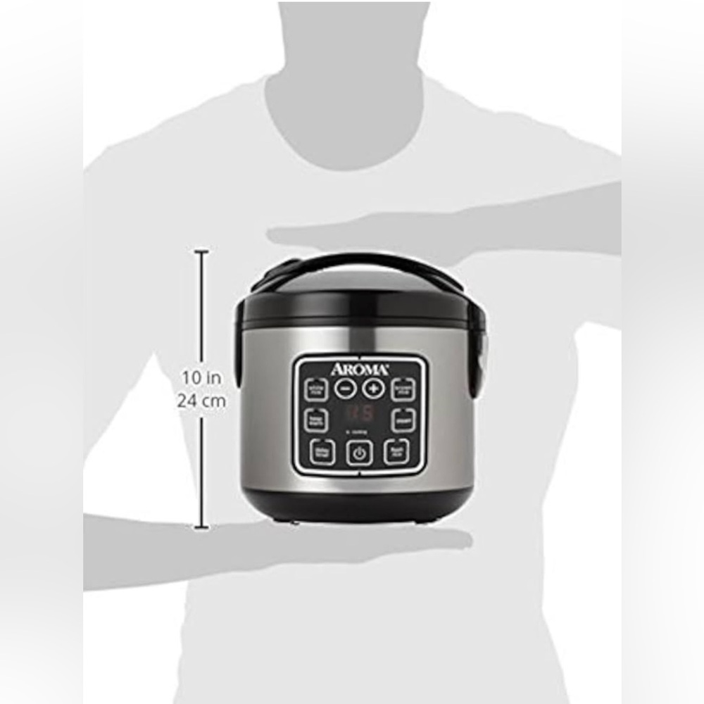 New Digital Rice Cooker, 4-Cup (Uncooked) / 8-Cup (Cooked), - Picture 8 of 9